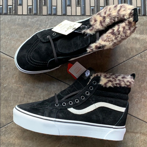 VANS SK8-Hi PLATFORM MTE BLACK/LEOPARD FUR MEN’s - Picture 15 of 16